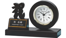 記念時計　1　アフリカ紫檀　数字・祝・寿記念時計